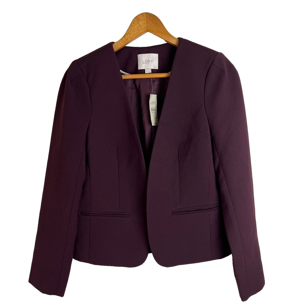 $98 Ann Taylor Loft Women's Blazer Sz 6 Petite Work Office Business Professional